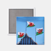 Welsh Flags Flying High in Towyn Magneet (Voorkant / Achterkant)