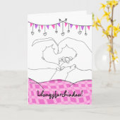 Welsh gefeliciteerd met nieuwe dochter kaart (Gele Bloem)