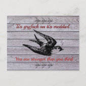 Welsh Gezegde van Aanmoediging Briefkaart (Voorkant)