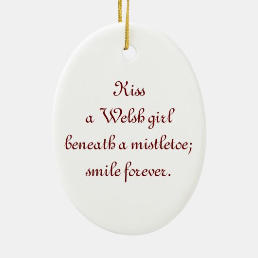  Welsh Girl Ornament (Achterkant)