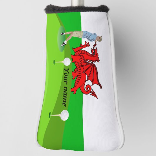 Welsh golfer golfheadcover (Draai 90)