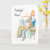 Welsh Groet Verjaardag Kaart voor een Man (Gele Bloem)