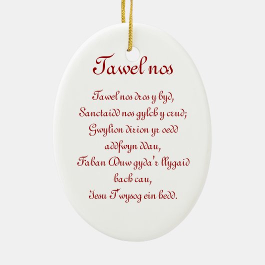 Welsh Harp Ornament (Achterkant)