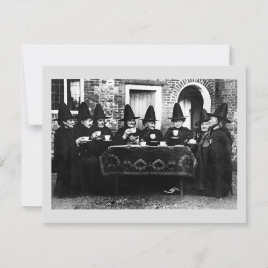 Welsh heksen hebben thee crone theatime kaart (Voorkant)