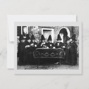 Welsh heksen hebben thee crone theatime kaart