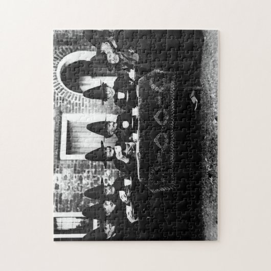 Welsh heksen hebben thee crone theatime legpuzzel (Verticaal)