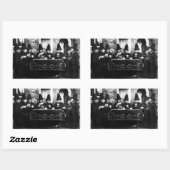 Welsh heksen hebben thee crone theatime rechthoekige sticker (Vel)