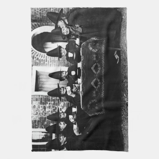 Welsh heksen hebben thee crone theatime theedoek (Verticaal)