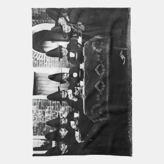 Welsh heksen hebben thee crone theatime theedoek (Verticaal)