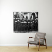 Welsh heksen hebben thee crone theatime wandkleed (In Situ (horizontaal))