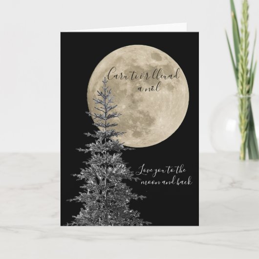 Welsh houdt van je naar de maan en terug kaart (Voorkant)