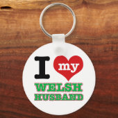 Welsh I hart design Sleutelhanger (Voorkant)