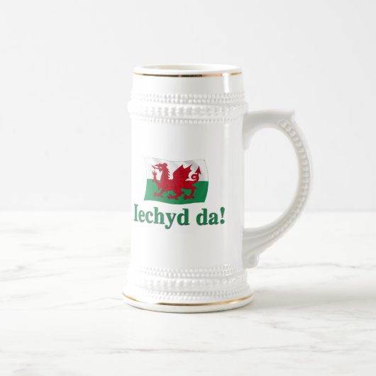 Welsh Iechyd da (Cheers!) Bierpul (Rechts)