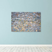 WELSH KASTEELMUUR 24x36 Canvas Afdruk (Insitu (Houten vloer))