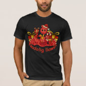 Welsh Kerstmis T Shirt - Nadolig Llawen (Voorkant)
