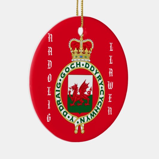 Welsh kerstversiering keramisch ornament (Rechts)