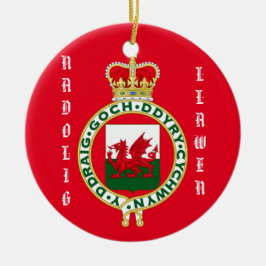 Welsh kerstversiering keramisch ornament