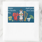 Welsh kostuum, emblemen, St David's Day Stickers (Tas)
