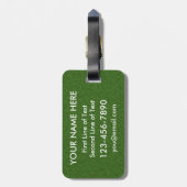 Welsh Lacrosse Bagagelabel Sjabloon (Achterkant verticaal)