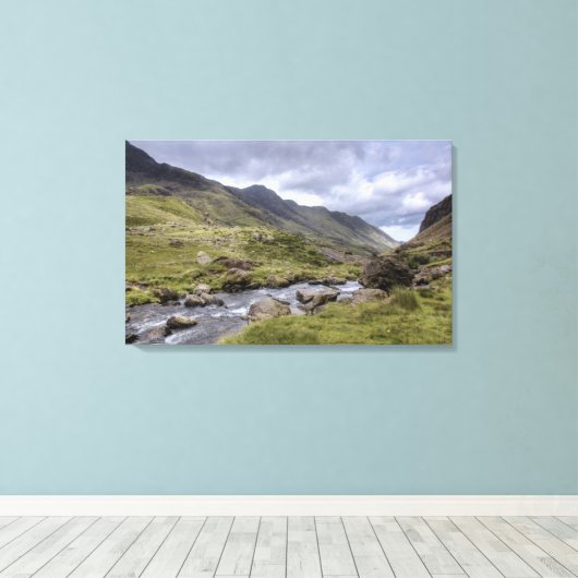 Welsh Landschap Canvas Afdruk (Insitu (Houten vloer))