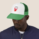 Welsh Language Red Dragon "Wales Forever!" Trucker Pet (In situ)