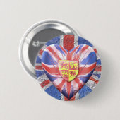 Welsh Lions Ronde Button 5,7 Cm (Voorkant /achterkant)