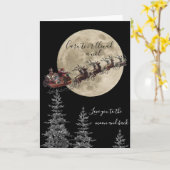Welsh Love You to the Moon en terug kerst Kaart (Gele Bloem)