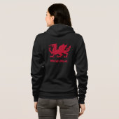 Welsh Ma, Red Dragon & Wales mode / Cymru Hoodie (Achterkant volledig)