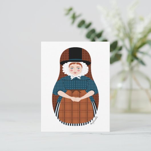Welsh Matryoshka Briefkaart (Staand voorkant)