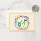 Welsh - May Day bedankjes Notitiekaartje (Voorkant / Achterkant in situ)