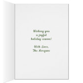 Welsh Merry Christmas, aangepaste vakantie gevouwe (Binnen (Rechts))