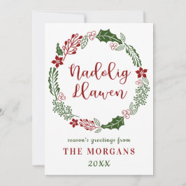 Welsh Merry Kerstmis, Aangepast Feestdagenkaart