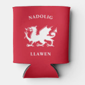 Welsh Merry Kerstry Simple Celtic Nadolig Llawen Blikjeskoeler (Voorkant)