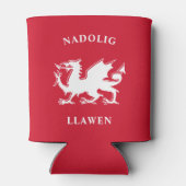 Welsh Merry Kerstry Simple Celtic Nadolig Llawen Blikjeskoeler (Achterkant)