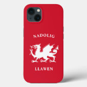 Welsh Merry Kerstry Simple Celtic Nadolig Llawen Case-Mate iPhone Case (Achterkant)