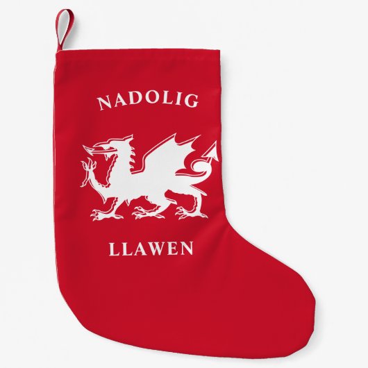 Welsh Merry Kerstry Simple Celtic Nadolig Llawen Kleine Kerstsok (Voorkant)