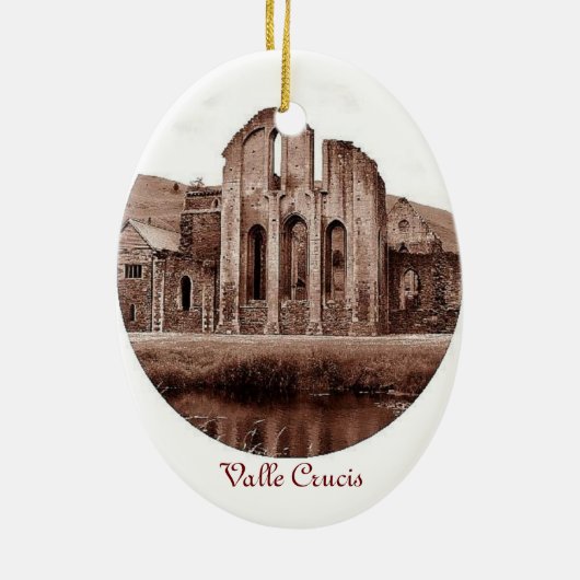 Welsh Monk kerstversiering Keramisch Ornament (Achterkant)