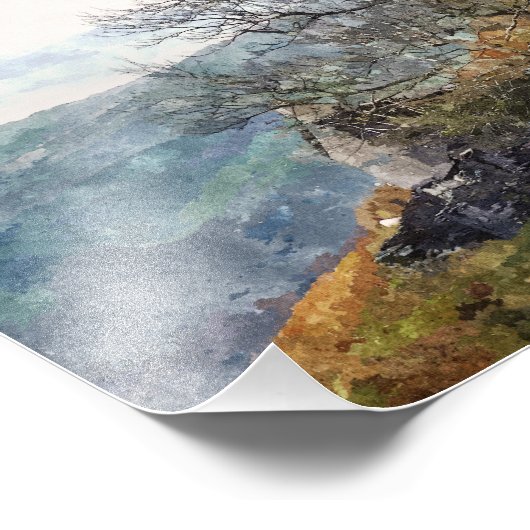 WELSH MOUNTAIN LANDSCAPE FOTO AFDRUK (Hoek)