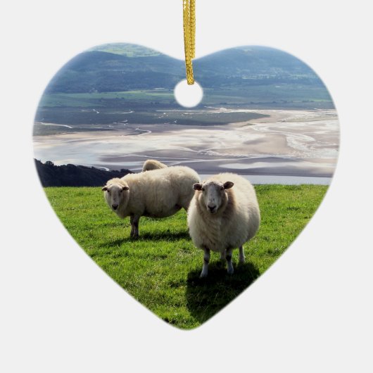 WELSH MOUNTAIN SHEEP KERAMISCH ORNAMENT (Voorkant)