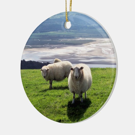 WELSH MOUNTAIN SHEEP KERAMISCH ORNAMENT (Links)