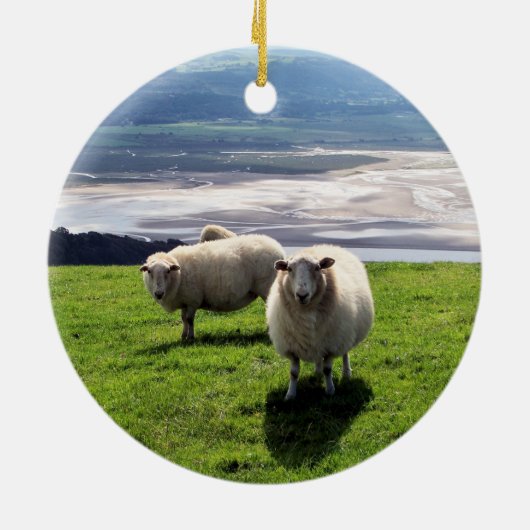 WELSH MOUNTAIN SHEEP KERAMISCH ORNAMENT (Achterkant)