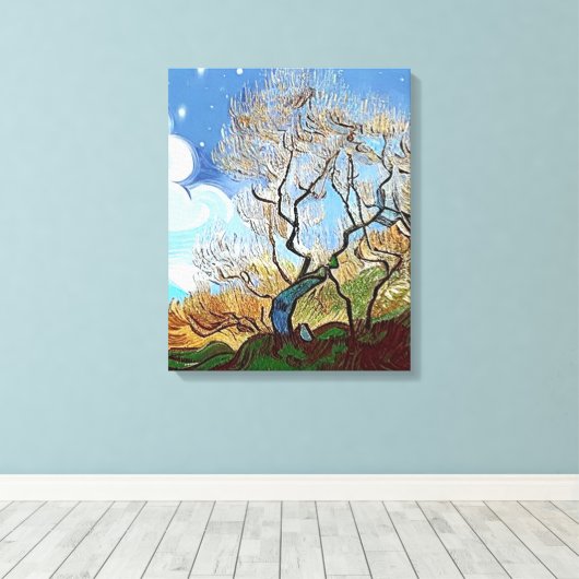 WELSH MOUNTAIN TREE CANVAS AFDRUK (Insitu (Houten vloer))