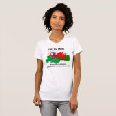 WELSH MUM Vlag van Wales T-shirt (Voorkant volledig)