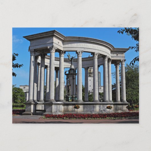 Welsh National War Memorial Cathays Park, Cardiff, Briefkaart (Voorkant)