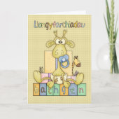Welsh New Baby Boy Gefeliciteerd, Llangyfarchad Kaart (Voorkant)