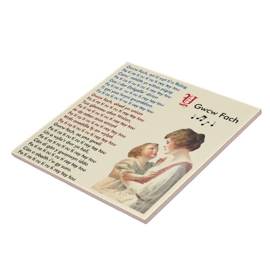Welsh Nursery Rhyme / Hwiangerddi Tegeltje (Zijkant)