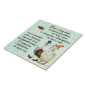 Welsh Nursery Rhyme / Hwiangerddi Tegeltje (Zijkant)