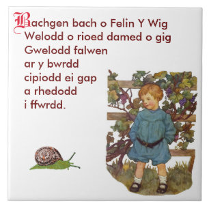 Welsh Nursery Rhyme / Hwiangerddi Tegeltje
