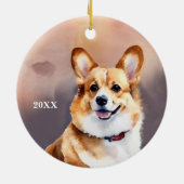 Welsh Pembroke Corgi Dog Christmas Ornament (Achterkant)
