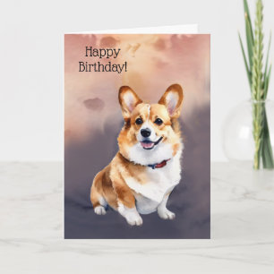 Welsh Pembroke Corgi Dog Kaart